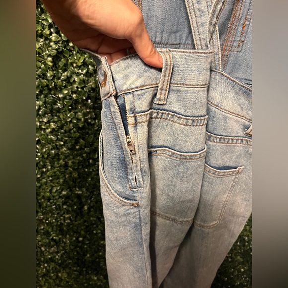 Free People Denim Overalls Size 26 - Picture 6 of 10